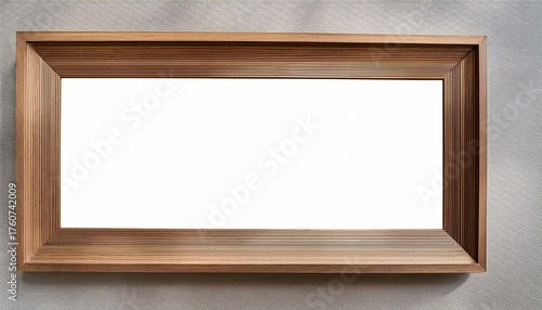 Large Wide Picture Frame On A Transparent Background In Png Format