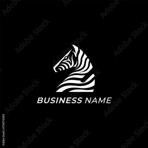design logo combine letter Z and zebra
