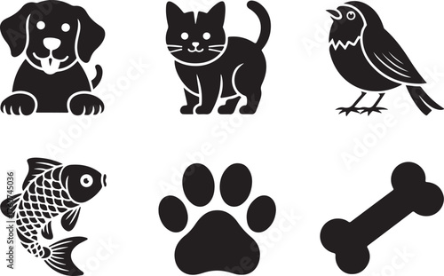 Adorable pet icons for your next veterinary project