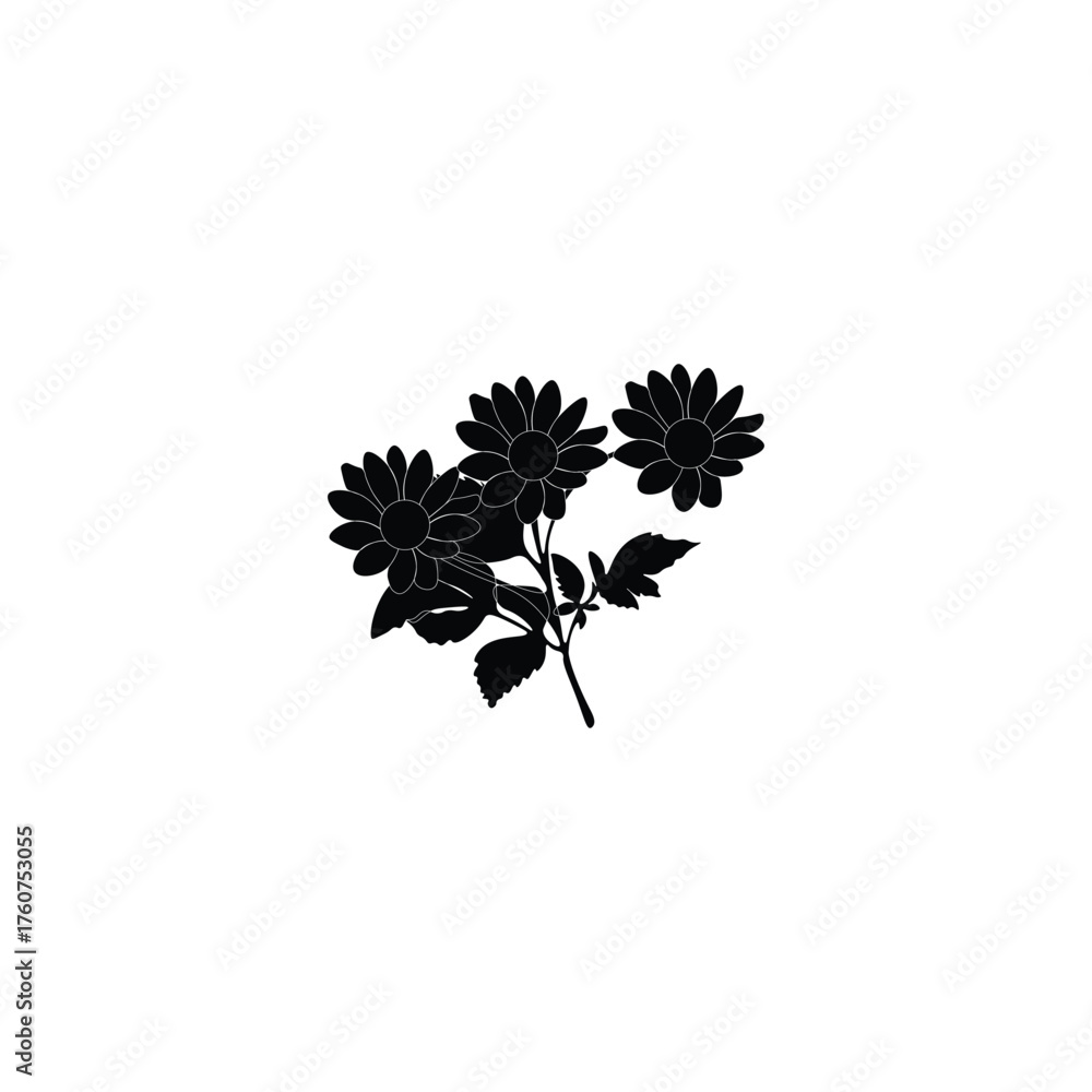 Obraz premium Flower silhouette