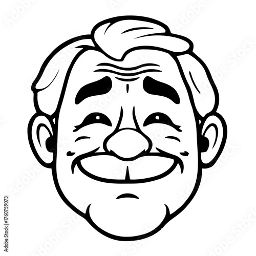 Emoji – senior, unamused