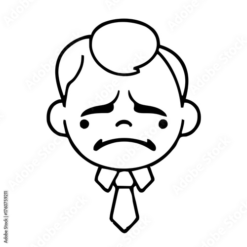 Emoji – person with necktie, facepalm