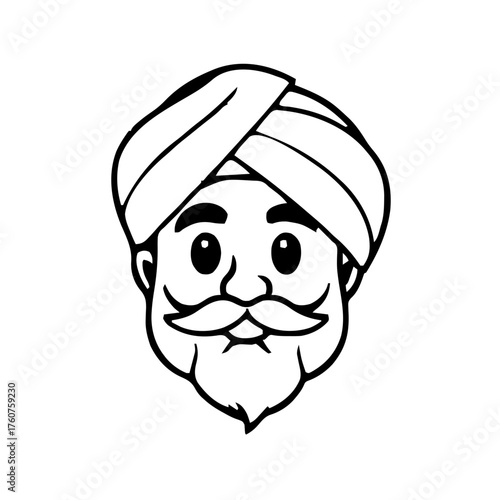 Emoji – person wearing turban, thinking