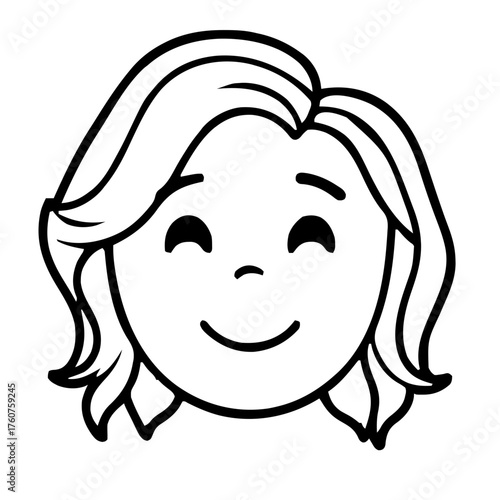 Emoji – person with wavy hair, shushing