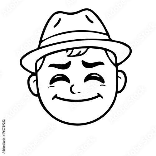 Emoji – person wearing fedora, facepalm