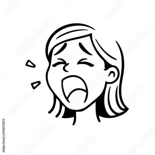 Emoji – woman, yawning