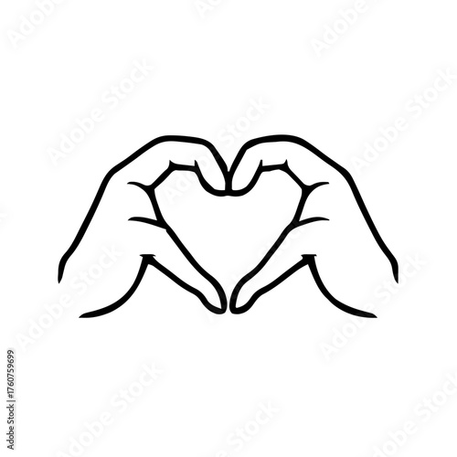 Emoji – woman, heart hands