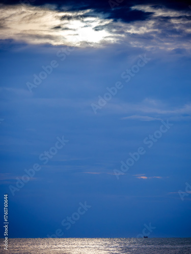 Twilight Glow on the Dark Ocean
