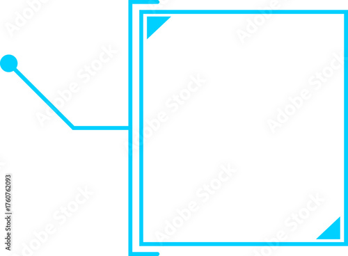 Callout message box graphic design template pointer