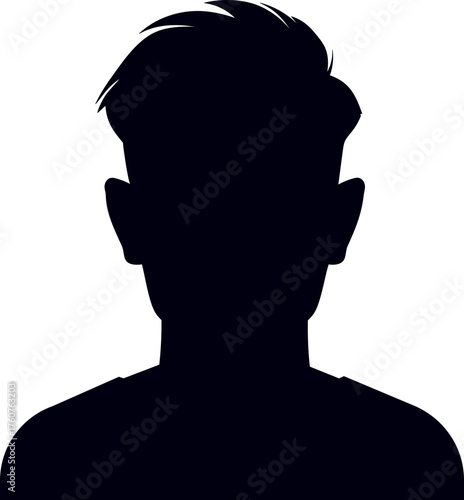 Person silhouette illustrating user profile avatar anonymity