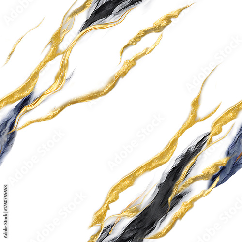 Fototapeta Naklejka Na Ścianę i Meble -  Polished marble texture with elegant gold veins, high resolution luxury surface design for ceramic tile, wall, or interior background