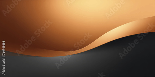 Abstract flowing bronze and dark grey background with subtle texture and elegant curves