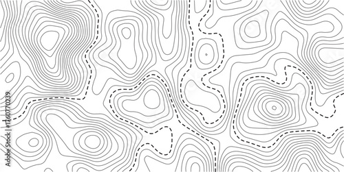 Topographic map background. Golden line topography map contour background. Modern design with White background with topographic wavy pattern design.paper texture Imitation of a geographical map shades