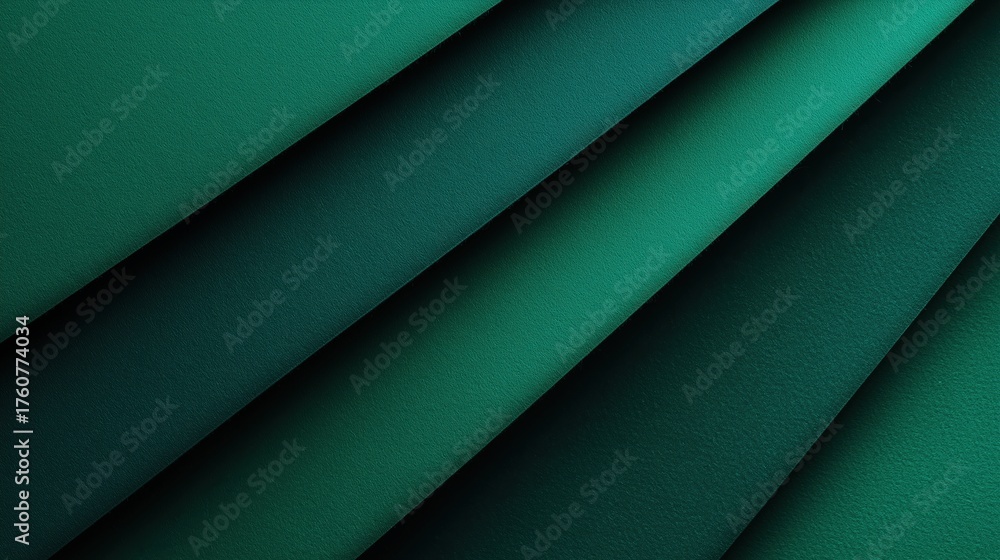 Obraz premium A vibrant abstract pattern featuring layered shades of green, perfect for backgrounds or artistic design projects.