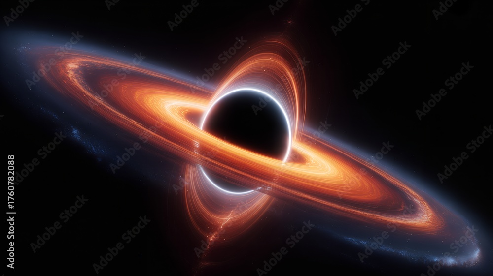 Naklejka premium Black Hole Event Horizon deep space