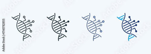 Bioinformatics Multiple Style Icon Collection