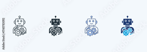 Robotic Process Automation Multiple Style Icon Collection