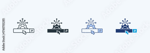 Search Engine Multiple Style Icon Collection