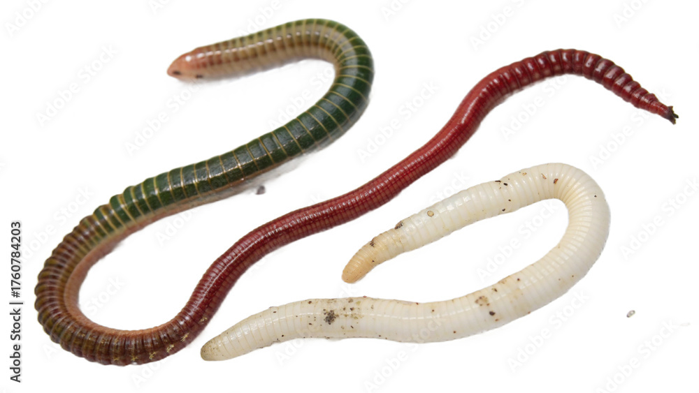 Obraz premium worm, isolated on a transparent background PNG