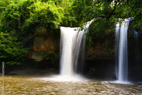 Heo Suwat  Waterfall in Khao Yai National Park,Thailand
