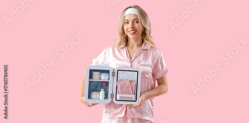 Beautiful young woman with ...