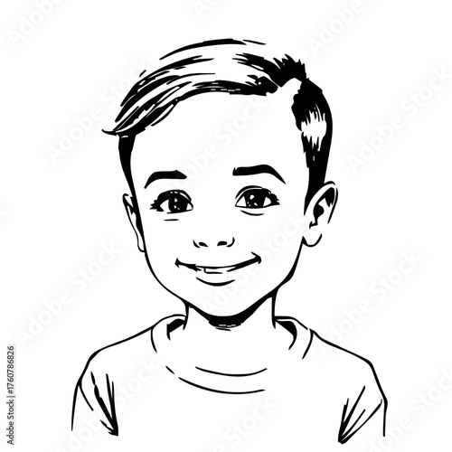 Human Face – kid, woman, tight coils #456