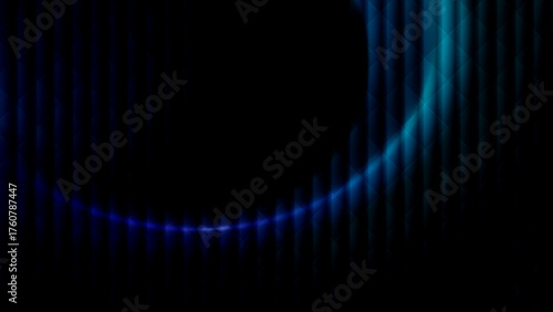 dark abstract background with glowing blue teal light leak vertical lines and grain texture