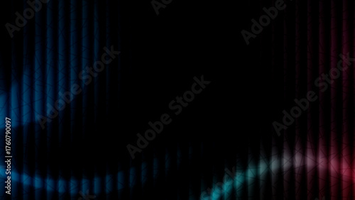dark abstract modern wavy vertical lines background with digital light leaks and geometric pattern texture