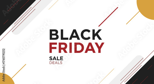 Modern Black Friday Sale deals graphic design banner template