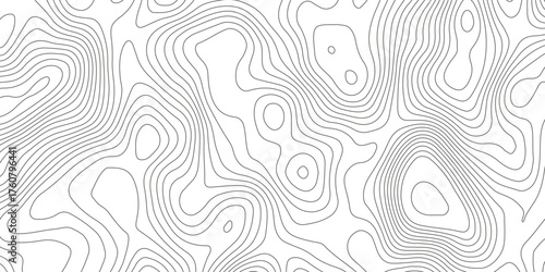 Topographic map background with geographic grid for hiking and mountain sport. luxury topographic wavy pattern and geographic grid map design. paper texture Imitation of a geographical map shade.