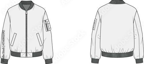 Men’s vest fashion illustration, technical garment drawing, vector apparel design, front and back view, tailoring sketch, clothing pattern, formalwear template, sewing reference