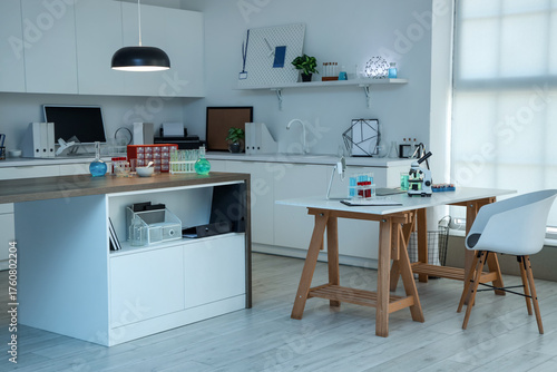 Interior of medical laborat...