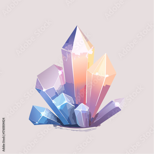 Leuchtende Kristalle