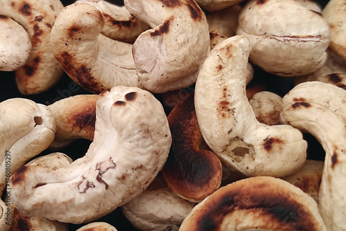 Roasted Cashew Nuts, Close-Up of Crunchy Snack