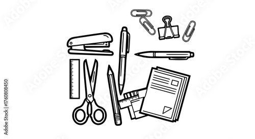 Collection of Essential Office and School Supplies