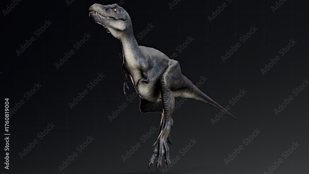 Obraz premium Juvenile Tyrannosaurus Rex of background. 3d model rendering