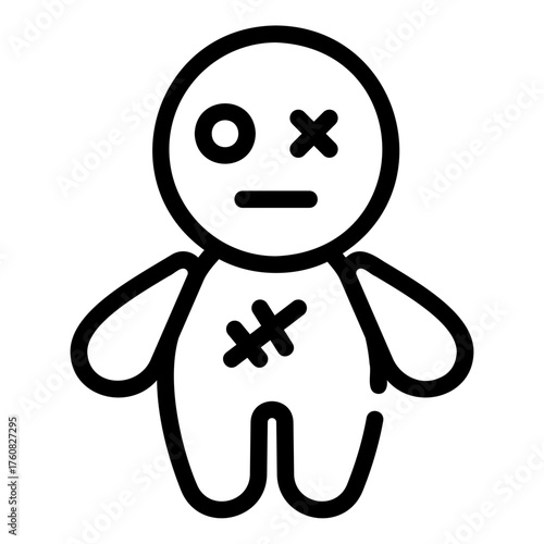 voodoo doll Line Icon