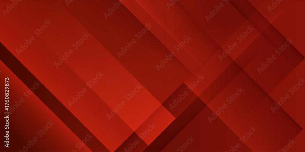 Modern Red Tech Abstract Background with Futuristic Gradient Lines