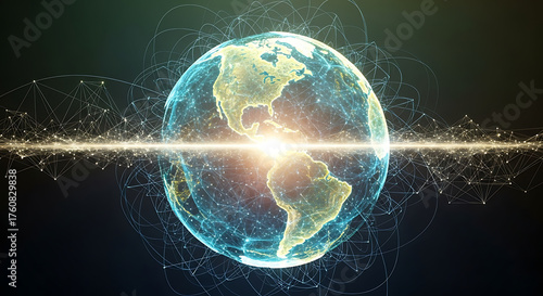 Fototapeta Naklejka Na Ścianę i Meble -  planet earth in space