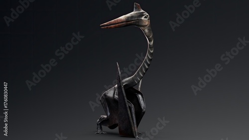 Wallpaper Mural Quetzalcoatlus of background. 3d model rendering Torontodigital.ca