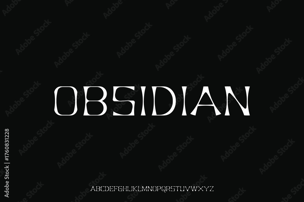 Fototapeta premium Display alphabet font vector design suitable for headline, poster, logo, magazine and many more