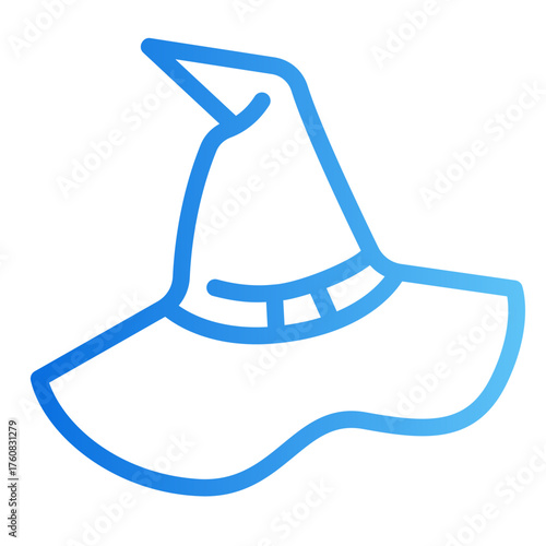 witch hat Gradient icon