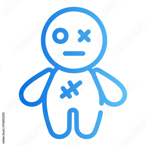 voodoo doll Gradient icon