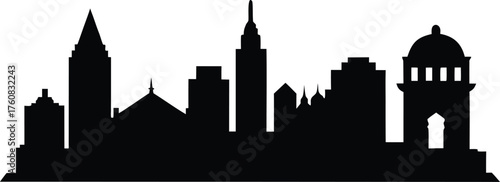 LOUISVILLE Kentucky SKYLINE City Silhouette Vector, Louisville city skyline silhouette, Louisville Kentucky Skyline. Silhouette City Design Vector Illustration