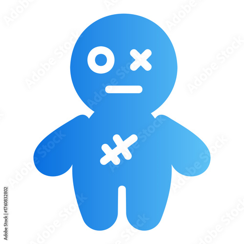 voodoo doll Gradient icon