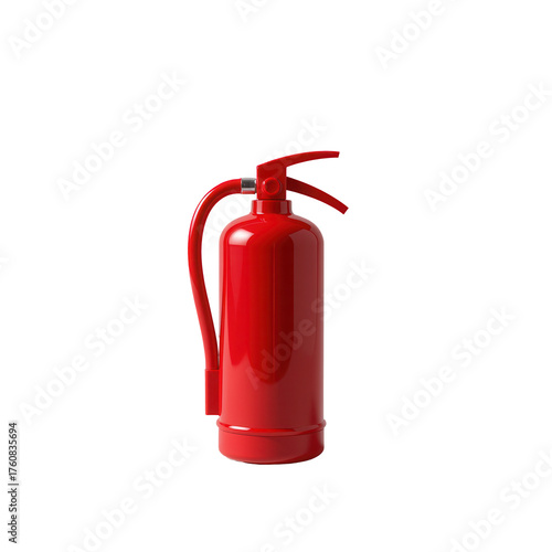 Bright Red Fire Extinguisher for Safety and Emergency Preparedness