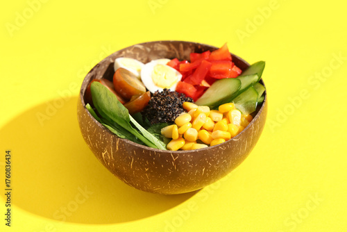 Healthy vegan coconut bowl ...