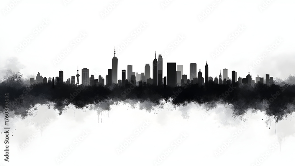 Obraz premium Prospectus skyline divider