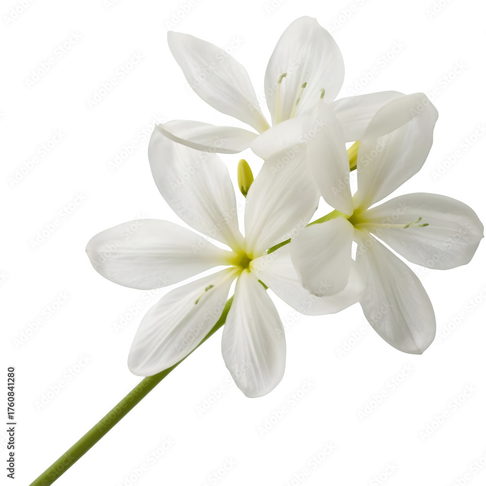 Fototapeta premium white flowers isolated on white