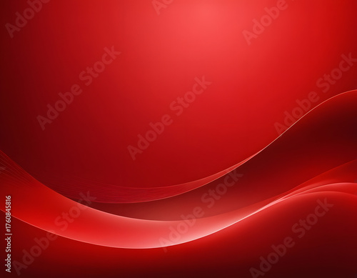 Abstract red background with a wave. Vector illustration